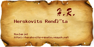 Herskovits Renáta névjegykártya