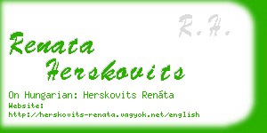 renata herskovits business card