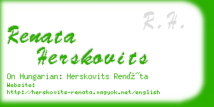 renata herskovits business card